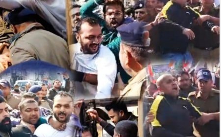 Haridwar:- अंकिता भंडारी न्याय की आवाज़ दबाने का आरोप, सीटिंग जज की निगरानी में CBI जांच की मांग, हरिद्वार विधायक कार्यालय घेरने जा रहे कांग्रेस कार्यकर्ता पुलिस हिरासत में..